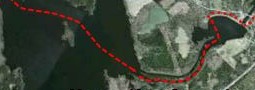 The route paddled. The route paddled.