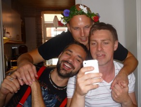 No, it’s not the final level of Angry Birds. We’re singing drinking songs. (Swedish Midsummer) No, it’s not the final level of Angry Birds. We’re singing drinking songs. (Swedish Midsummer)