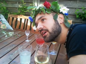 I don’t remember this photo and can only assume that I was bewitched at some point. (Swedish Midsummer)