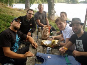 Taking a break. (Allemansrätten and Canoeing) Taking a break. (Allemansrätten and Canoeing)