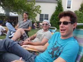 From the left: Brandon, Tomer and Yaron – my buddies. (Blooming Glen Farm) From the left: Brandon, Tomer and Yaron – my buddies. (Blooming Glen Farm)