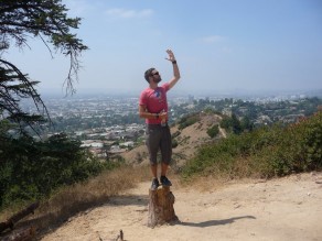 At the observatory, looking out over the Los Angeles basin. (NY, LBI, LA & LB) At the observatory, looking out over the Los Angeles basin. (NY, LBI, LA & LB)