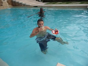Enjoying the hot pool and a cool Margarita. (NY, LBI, LA & LB) Enjoying the hot pool and a cool Margarita. (NY, LBI, LA & LB)