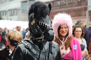 A human pony. (Folsom Street Fair)