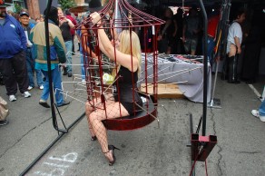 The Birdcage. (You get tickled by a feather inside it!) (Folsom Street Fair)
