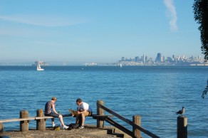 The view of San Francisco from Sausalito. (San Francisco) The view of San Francisco from Sausalito. (San Francisco)