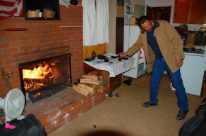 I love open fires, especially in cosy little cabins. (Don Kendrick) I love open fires, especially in cosy little cabins. (Don Kendrick)
