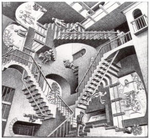 'Relativity' by Escher.