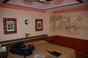 The hotel room where I stayed for my first three nights. (Moving to Mexico City) The hotel room where I stayed for my first three nights. (Moving to Mexico City)