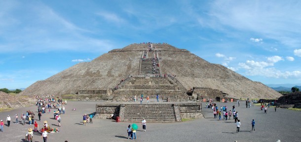 The Sun Pyramid at Teotihuacán