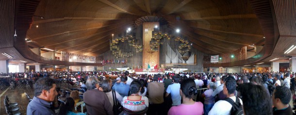Inside the church of Guadalupe. (Our Lady of Guadalupe)