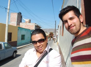 Francisco, Ernesto and the Minotaur roaming the streets.