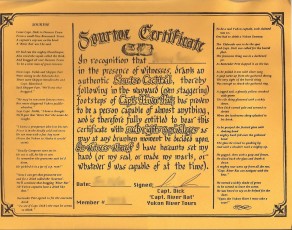 Sourtoe Certificate (Hidalgo) Sourtoe Certificate (Hidalgo)