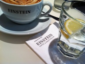 A cafe in the house where Einstein lived. (Switzerland) A cafe in the house where Einstein lived. (Switzerland)
