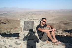 Halfway up the mountain road that goes from the desert to the frosty mountain top. (From Switzerland to Buenos Aires)
