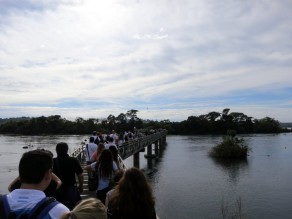 Walking to the Devil’s Throat. (Iguazu Falls) Walking to the Devil’s Throat. (Iguazu Falls)