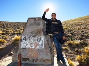 4170m above sea level, the highest we got. (Salta)