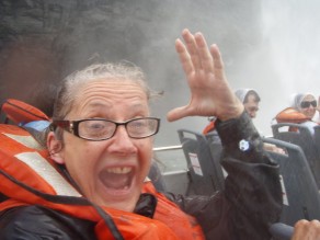 My mother, post waterfall shower! (Iguazu Falls) My mother, post waterfall shower! (Iguazu Falls)