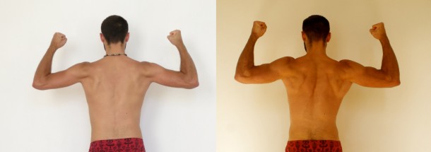 Before/After (Back) (Nomadic Fitness and P90X)