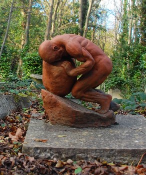 Sisyphus pushing his rocks in London's Highgate Cemetery