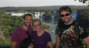 My mother, brother and I at Iguazu.