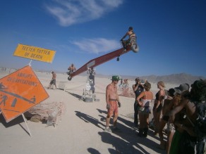 Don and Me Riding the Teeter Totter of Death! (Burning Man 2012) Don and Me Riding the Teeter Totter of Death! (Burning Man 2012)