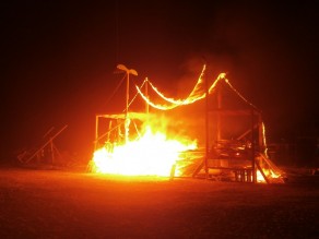 Golden Gate Suicide Memorial (Burning Man 2012)