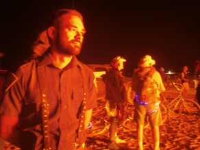 Watching the memorial burn (Burning Man 2012) Watching the memorial burn (Burning Man 2012)