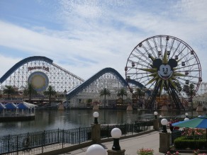 Look closely at the wheel… (Two-Stepping Biker Clowns at Gay Disneyland)
