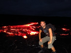 Rivers of lava, slowly flowing towards me! (Hawaii) Rivers of lava, slowly flowing towards me! (Hawaii)
