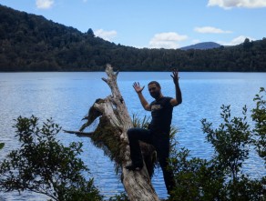 What you don’t see is that I’m several meters over the water. (Glowworms and Mount Doom) What you don’t see is that I’m several meters over the water. (Glowworms and Mount Doom)