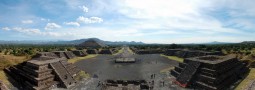 The Avenue of the Dead, seen from the Moon Pyramid, Mexico