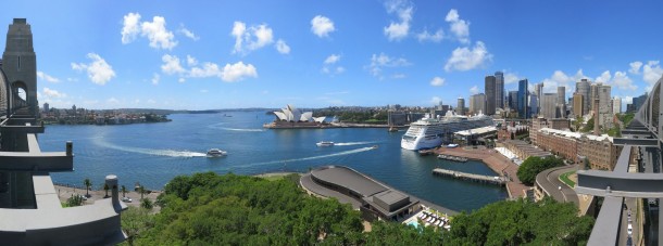 Taken from Harbour Bridge. (Sydney Infrequently Asked Questions)
