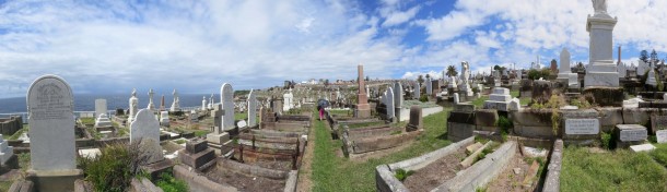 Beachside Graveyard near Bronte. (Sydney Infrequently Asked Questions) Beachside Graveyard near Bronte. (Sydney Infrequently Asked Questions)