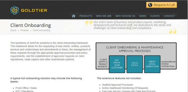 Goldtier (Web Design Portfolio)