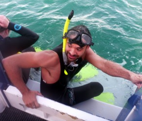 Freezing because dad forgot his wetsuit jacket. (New Zealand’s South Island (Part 2))