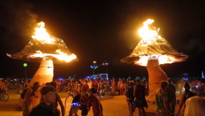 Fiery Mushrooms (Burning Man 2013) Fiery Mushrooms (Burning Man 2013)