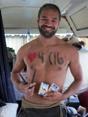 I was gathering cigs for a friend. (Burning Man 2013) I was gathering cigs for a friend. (Burning Man 2013)