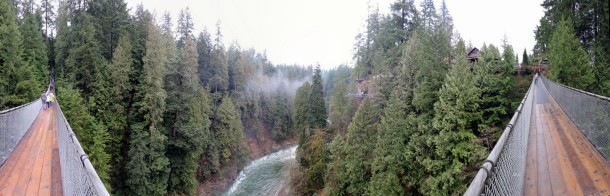 Capilano 180 degree view (Vancouver Travel Guide) Capilano 180 degree view (Vancouver Travel Guide)