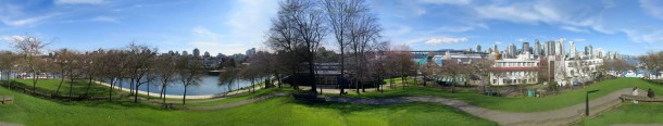 360 panorama from the top of Granville Island