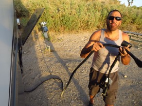 Don using a splitter to siphon extra electricity! (Lake Havasu)
