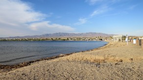 The view from outside our motorhome (Lake Havasu) The view from outside our motorhome (Lake Havasu)