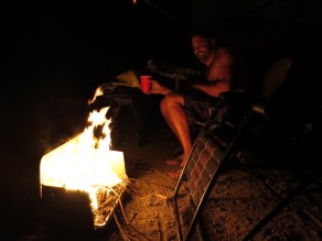 Don playing with the BBQ. (I think the burgers are done.) (Lake Havasu) Don playing with the BBQ. (I think the burgers are done.) (Lake Havasu)