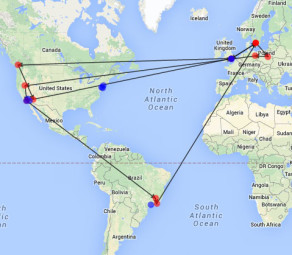 2014 Travel Map