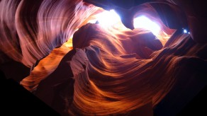 Looking up from within Antelope Canyon (Phoenix Gay Rodeo to Zion’s Angel)