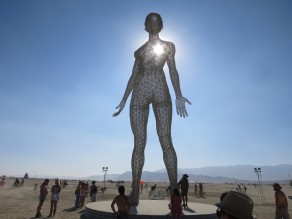 She breathes and becomes pregnant. (Burning Man 2015)