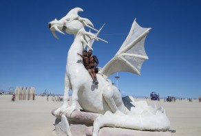 Riding the White Dragon (Burning Man 2015)