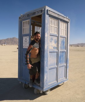 Riding the Tardis (Burning Man 2015) Riding the Tardis (Burning Man 2015)