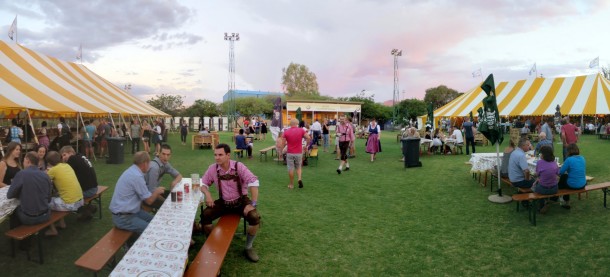 The two small tents and the middle yard. (Octoberfest and Windhoek) The two small tents and the middle yard. (Octoberfest and Windhoek)