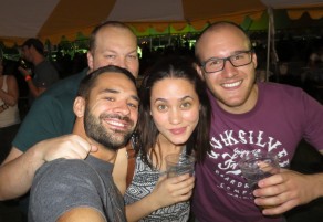 Alex, me and two new friends. (Octoberfest and Windhoek)